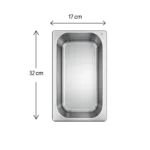 3 Small Stainless Steel Buffet Trays (Set) - Image 2